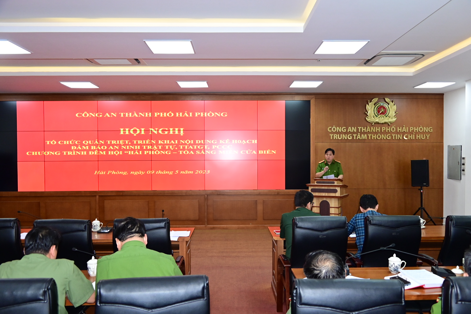 Triển khai kế hoạch bảo đảm ANTT, TTATGT và PCCC phục vụ Lễ hội Hoa phượng đỏ - Hải Phòng 2023.